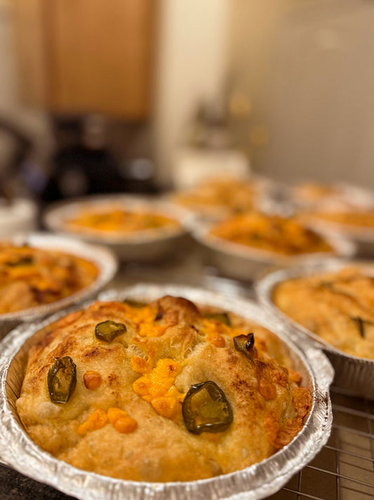 Mini Jalapeño Cheddar Focaccia