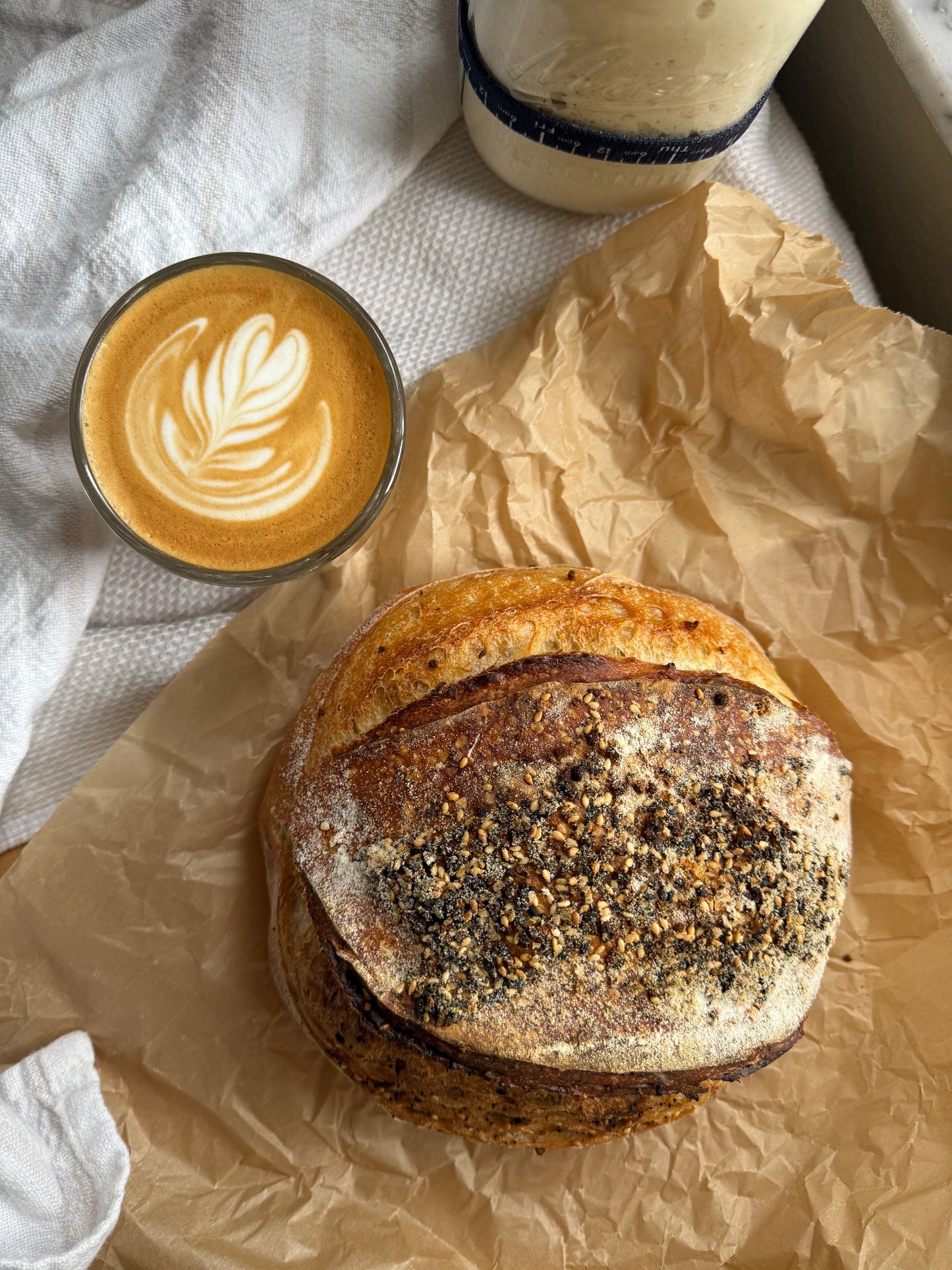 Everything but the Bagel Asiago Sourdough (Pick up Only)